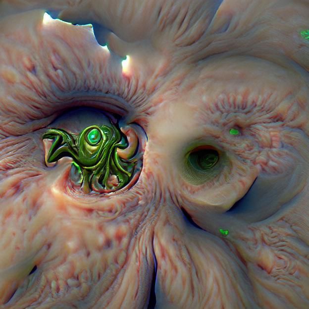 Detailed 3D Render of the Eye of Cthulhu