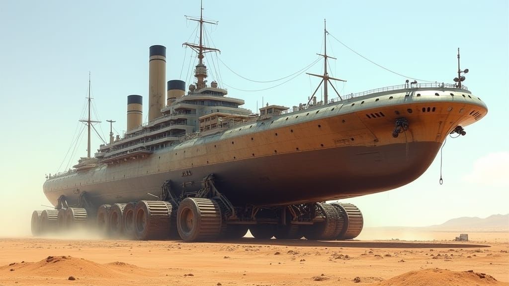 Colossal Ocean-Liner-Inspired Landship
