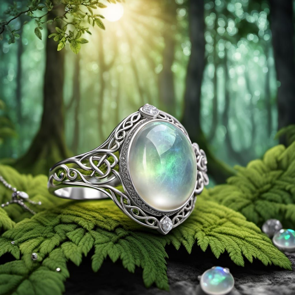 Ethereal Celtic Jewelry in Luminescent Filigree Style