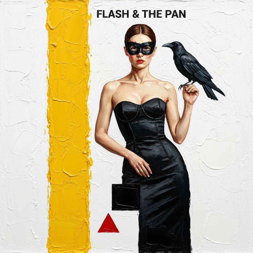 Impasto Painting Album Cover: Woman with Crow