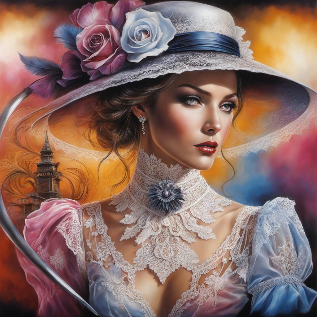 Image: On Ladies Day, the ladies at Ascot show what they are...