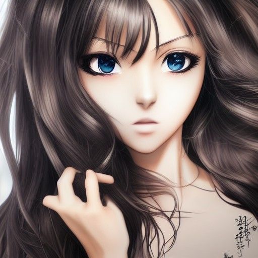 Anime Girl Portrait in Artgerm and WLOP Style