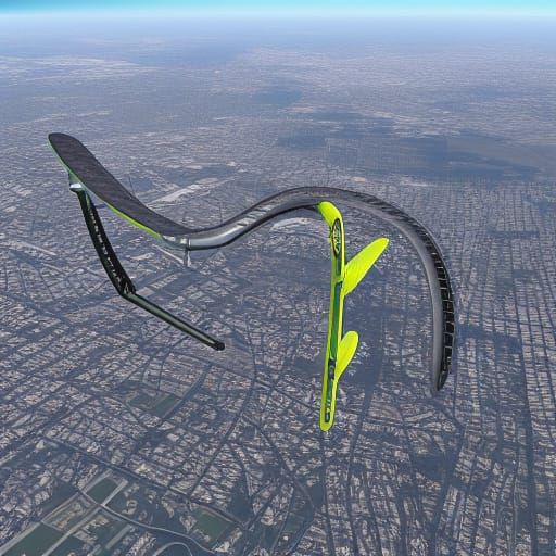 Fantasy Night City Sky Glide