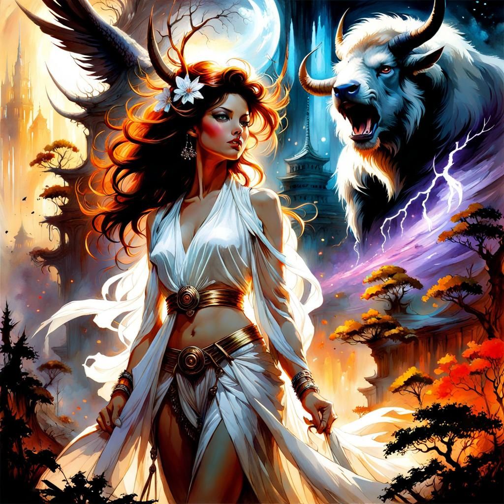 Enchanting Forest: Digital Art Illustration