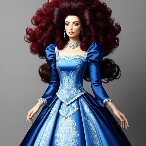 Big Hair and a Fantastic Dress