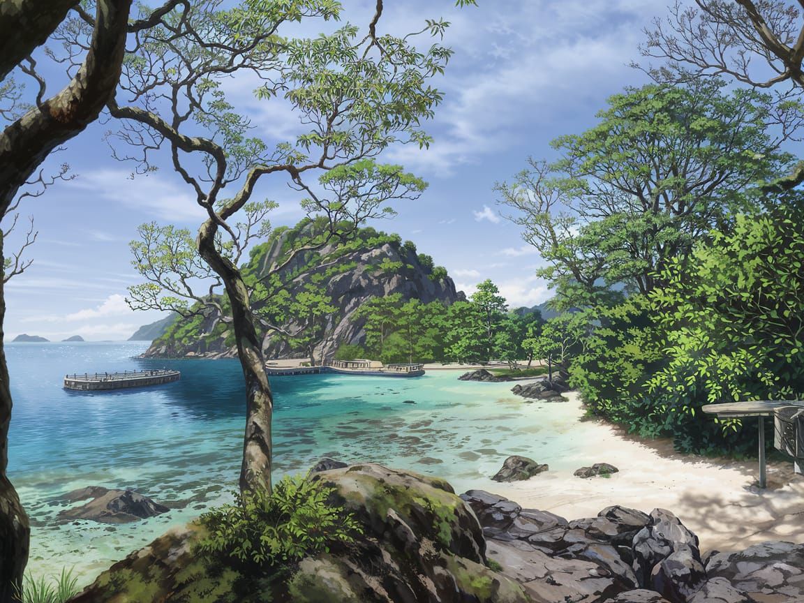 Tropical Island Paradise: Azure Waters and White Sands