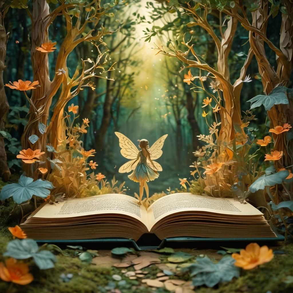 AI Generated Pop-Up Book Illustration