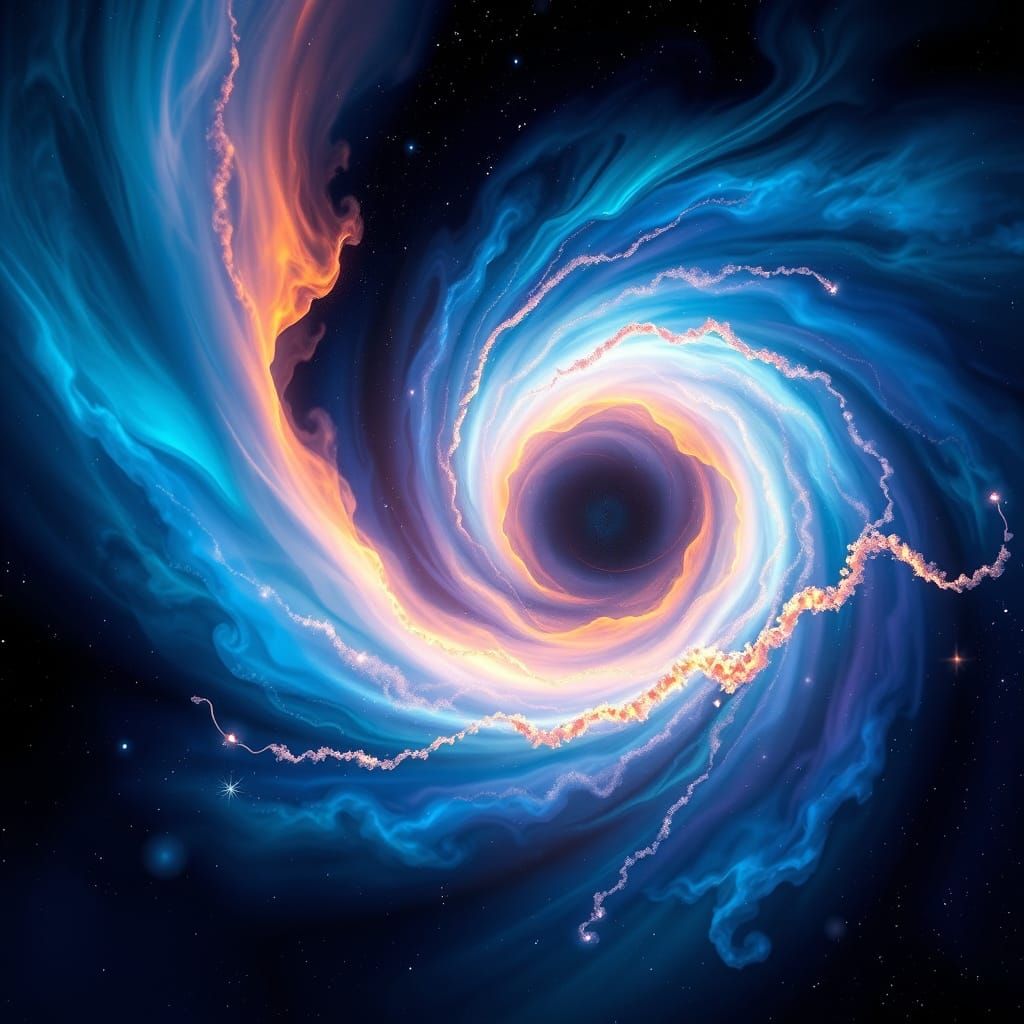 A glimpse into the deep black void of a super massive black hole #4