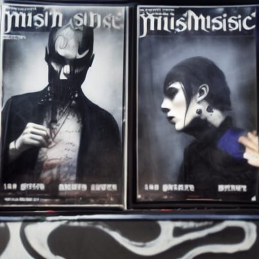 Goth Musicians Featured in Music Magazine Splash Art