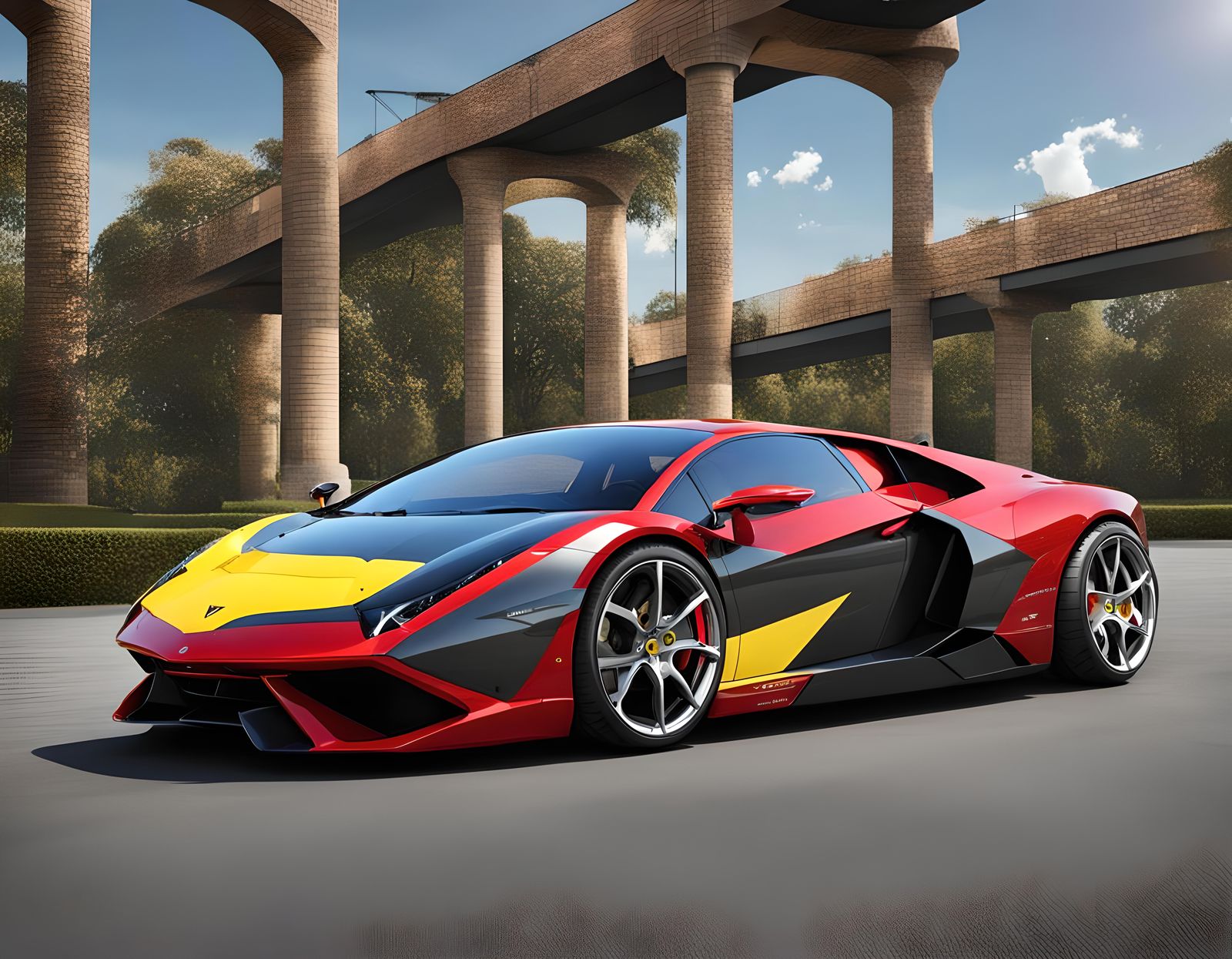 Lamborghini Ferrari Fusion: Hybrid Supercar Concept