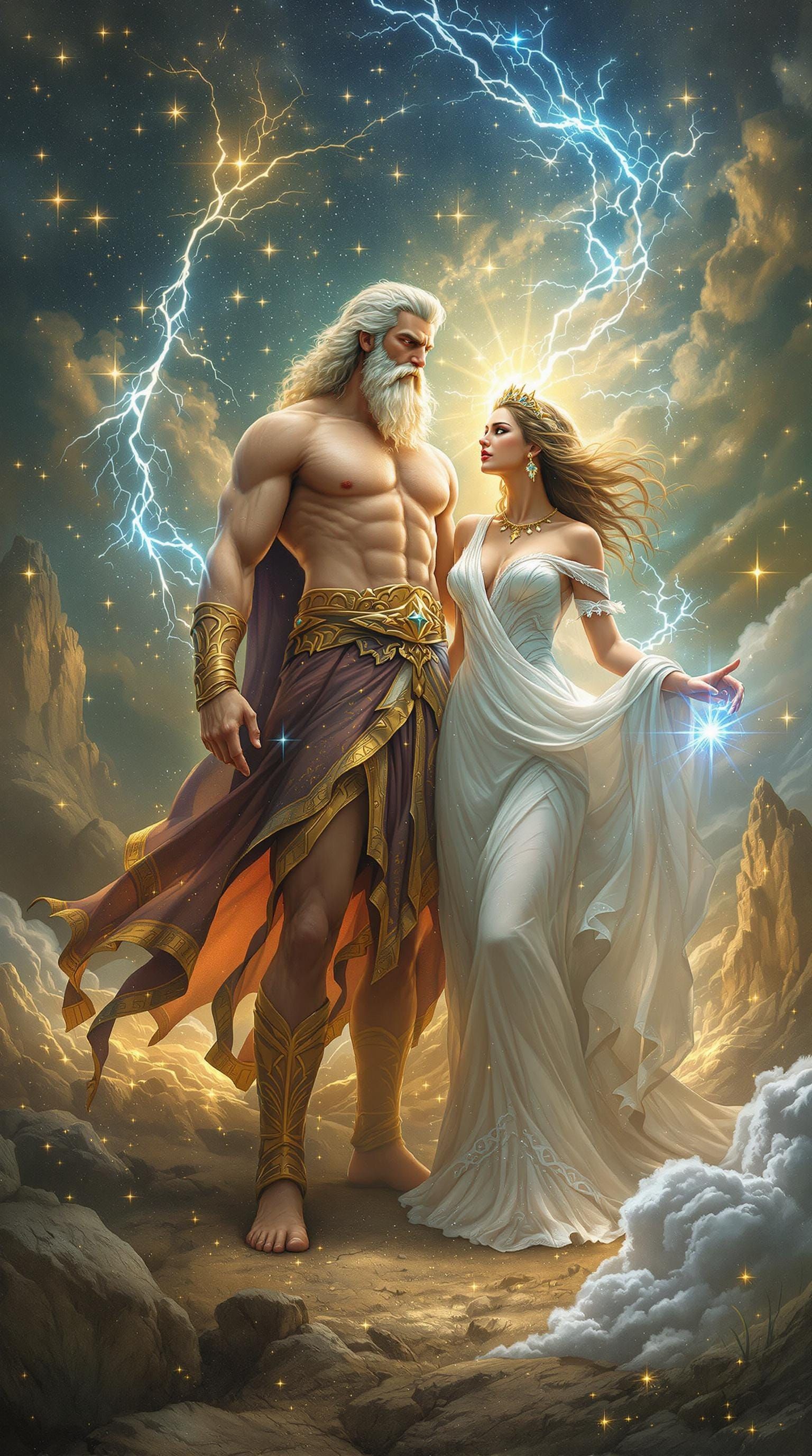 Mystical Gods in a Magical Realm: Zeus and Hera in a Dreamli...