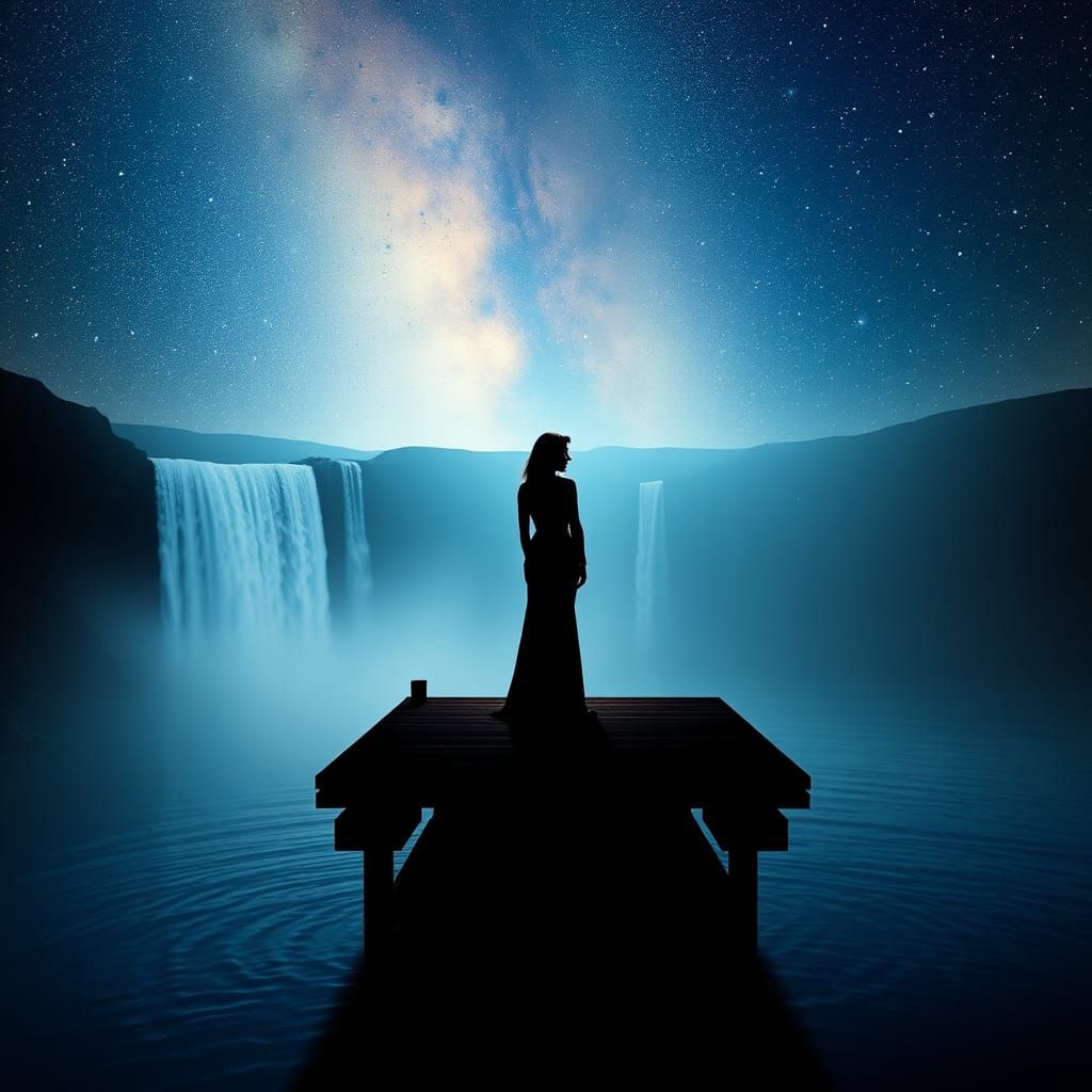 Silhouette on the Edge of the World