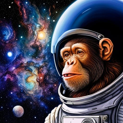 Chimpanzee Astronauts in Space