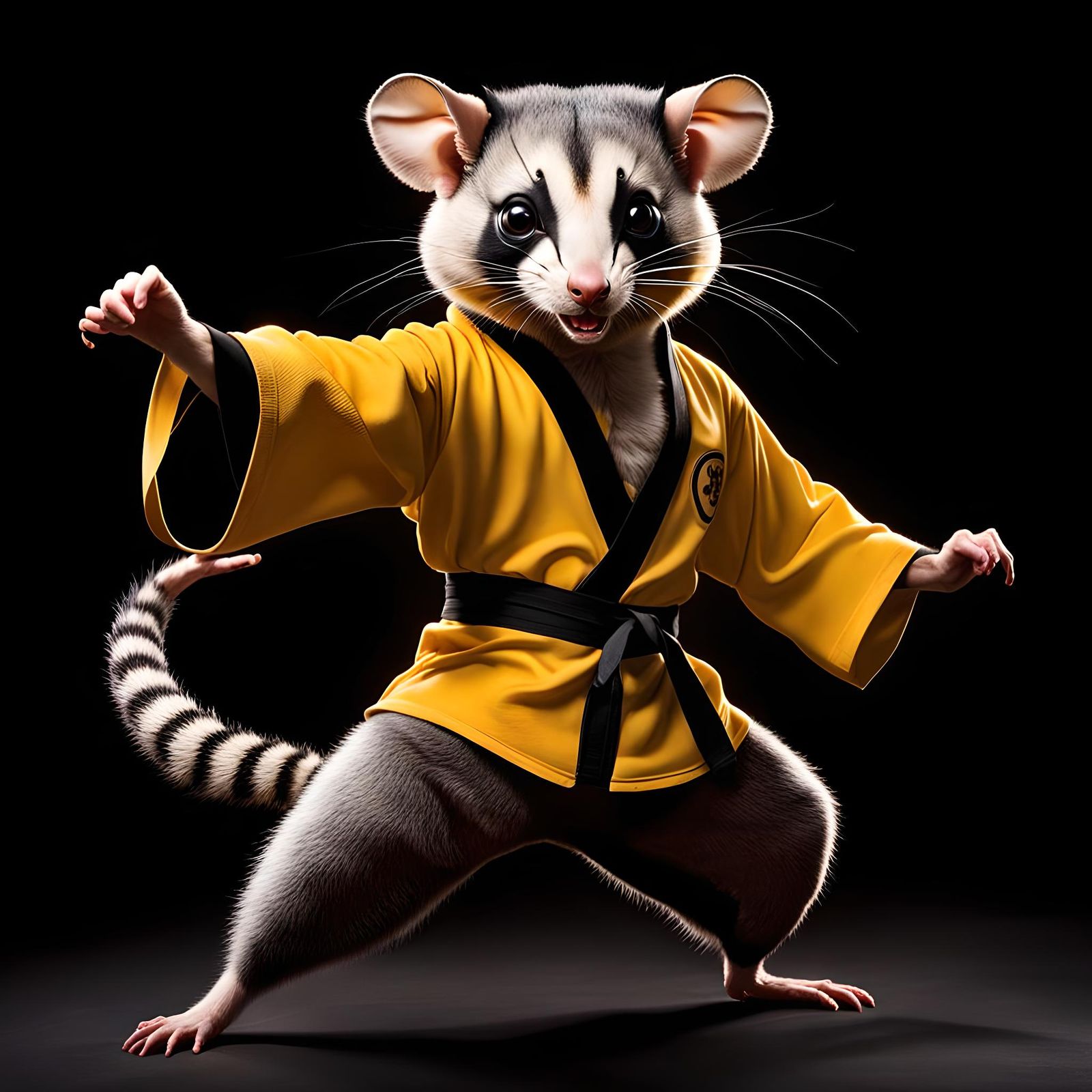 Kung Fu Possum: Bruce Lee Inspired Martial Arts