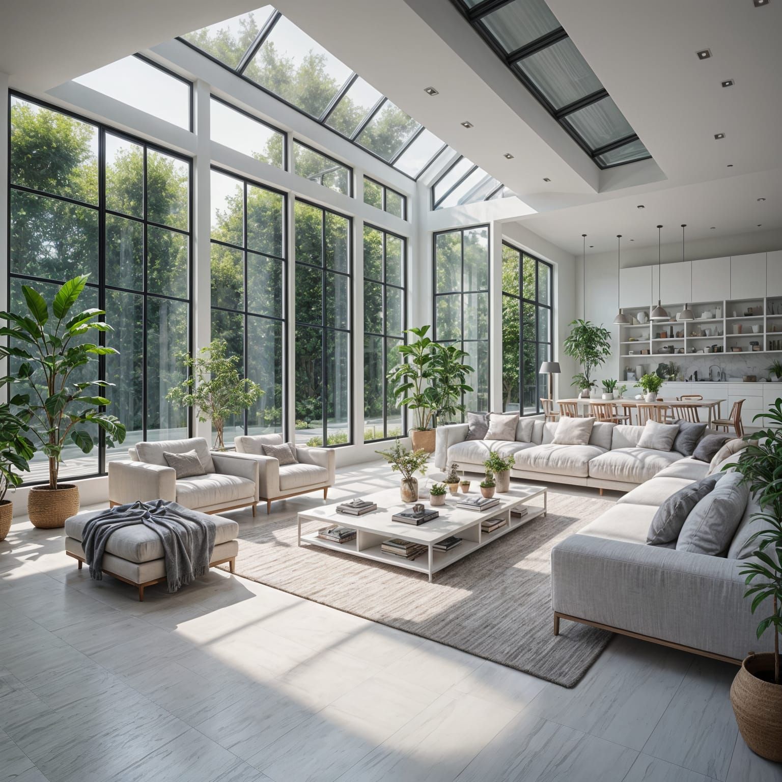 Stunning Modern Living Room with Natural Light