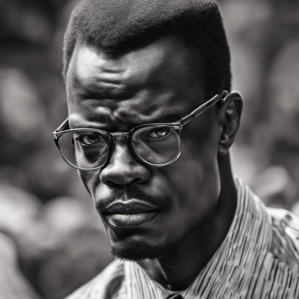 Hyperrealistic Portrait of Patrice Lumumba