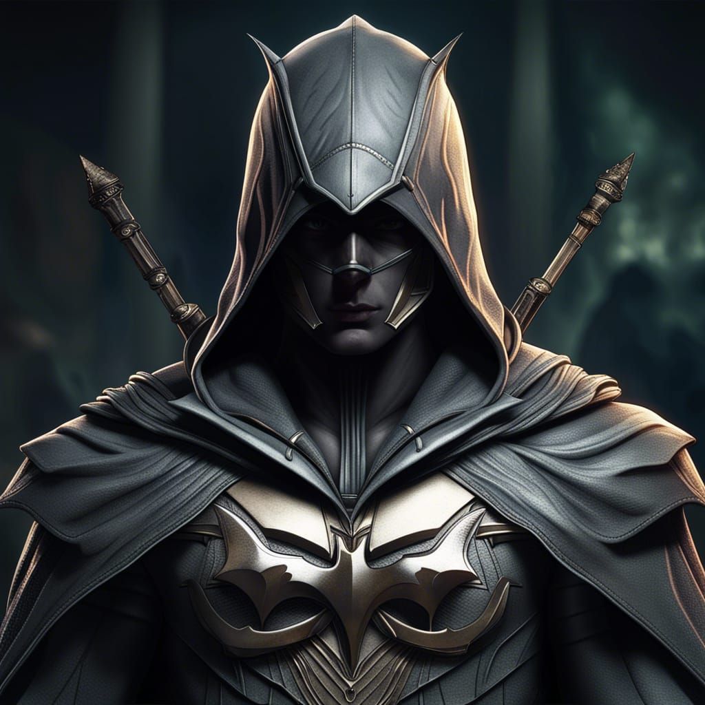 Batman in Assassin's Creed: Detailed Matte Painting