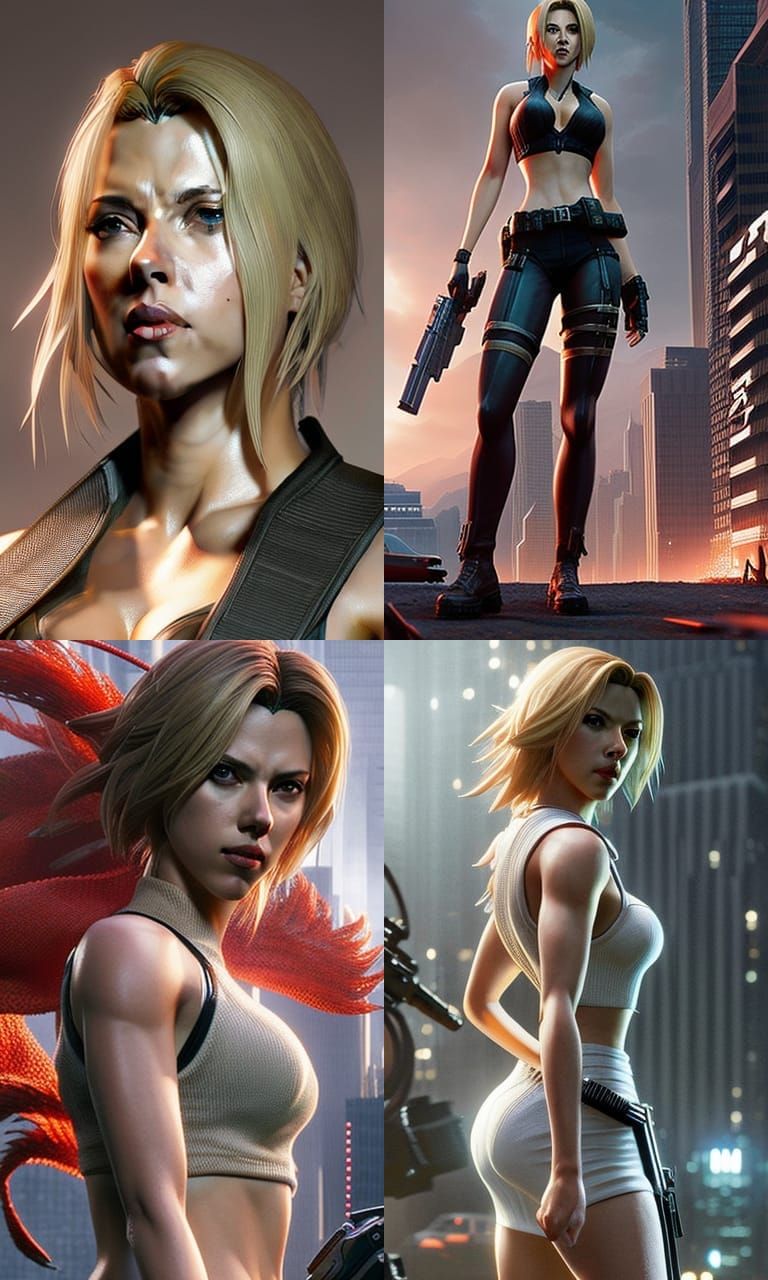 Aya Brea Portrait in Digital Art Style