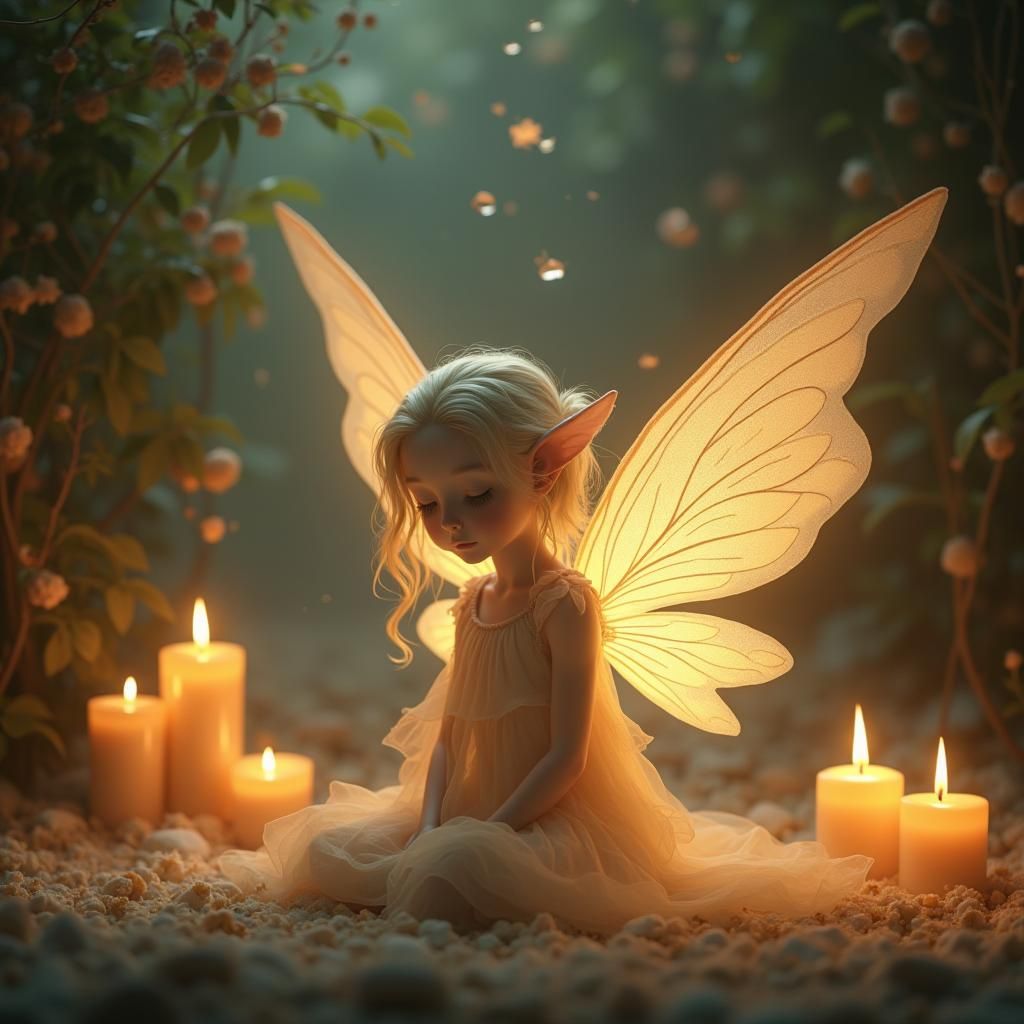 Ethereal Being in Dreamy, Surreal Digital Art Style