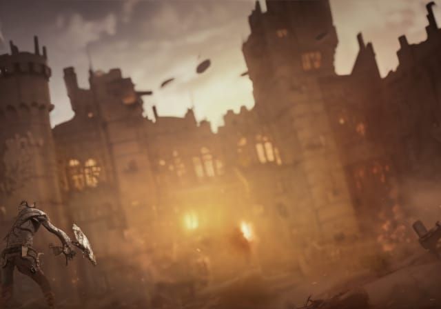 Castle Grayskull Attack in Stitched Quilt Style