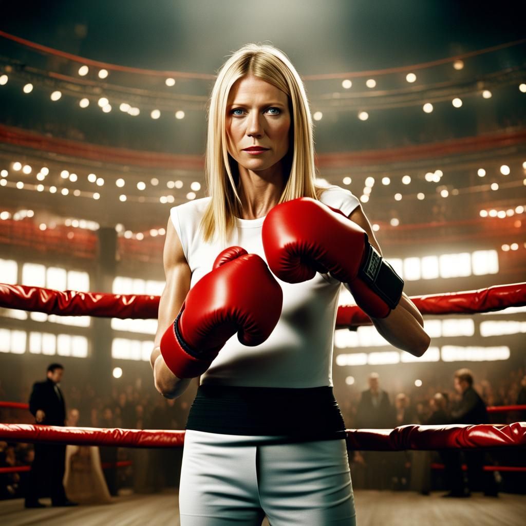 Gwyneth Paltrow in Boxing Ring: Digital Matte Painting