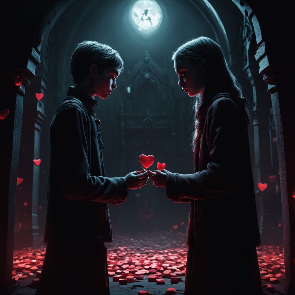 Surreal Dark Fantasy Portraits in Gothic Atmosphere