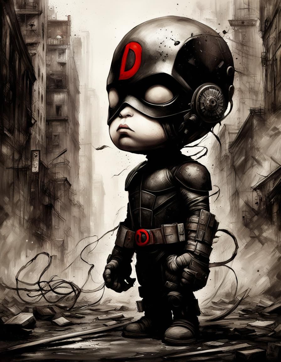 Demonic Cyborg Bear in Volcanic Hyperspace