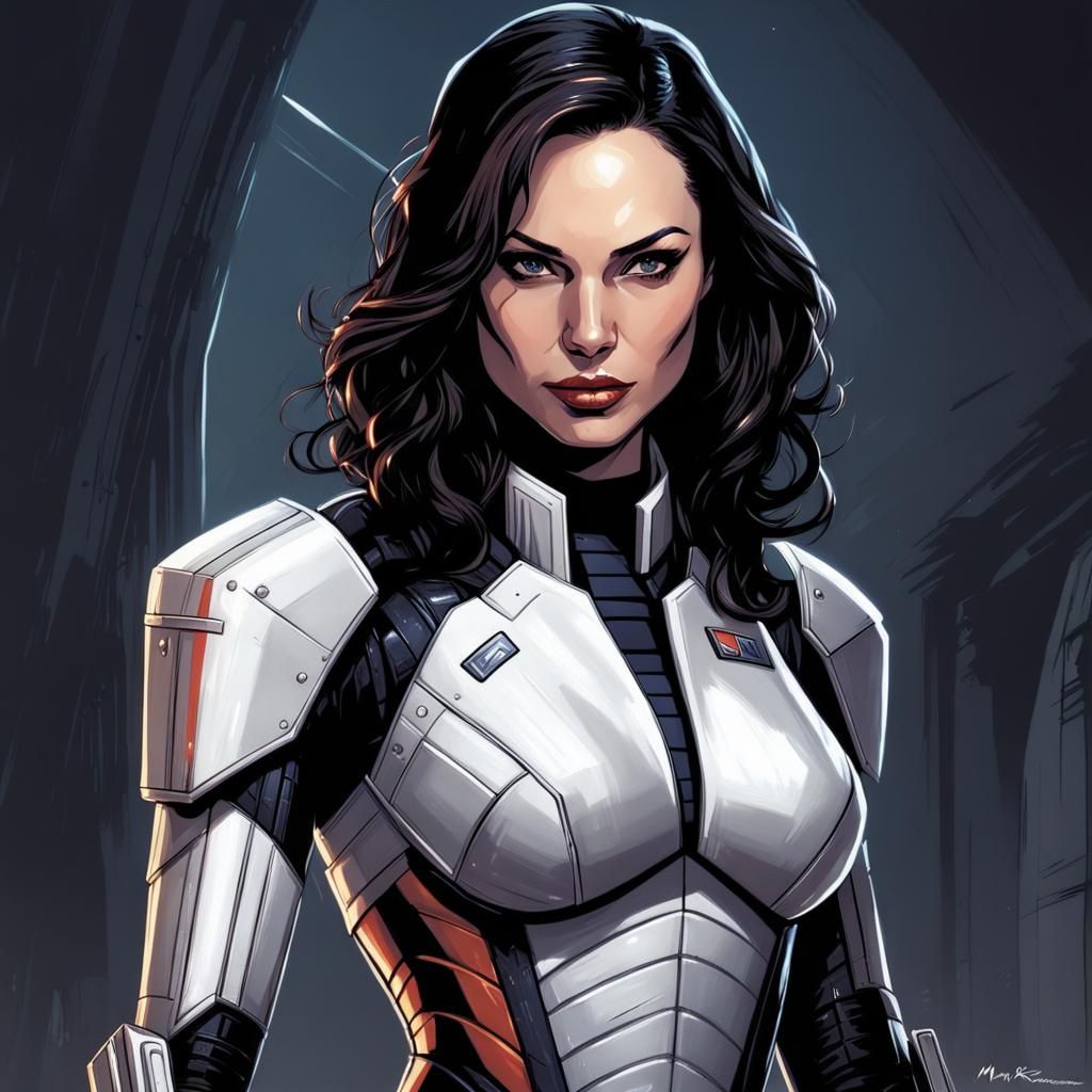 Gal Gadot as Miranda Lawson: Comic Book Art