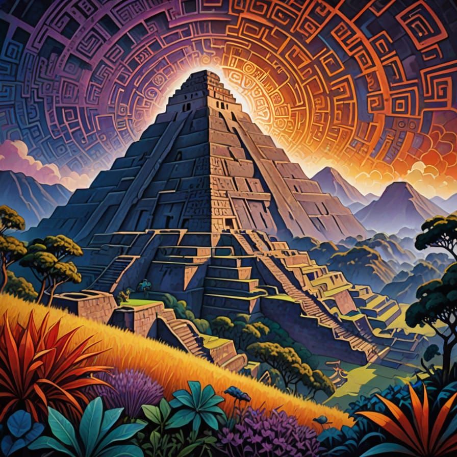 Cosmic Savannah Landscape in Phantasmagorical Detail