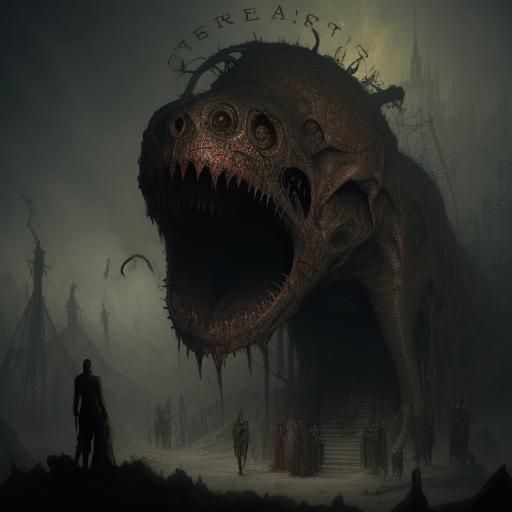 Tipping Rollercoaster in Doré Style