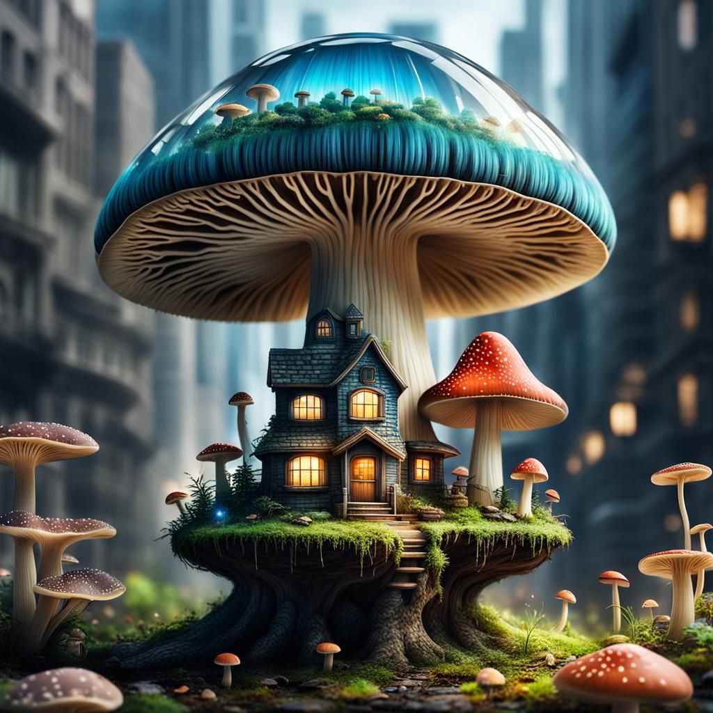 Magical Mushroom City: A Miniature World