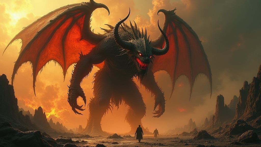 Dark Biomechanical Beast Emerges from Hellish Depths