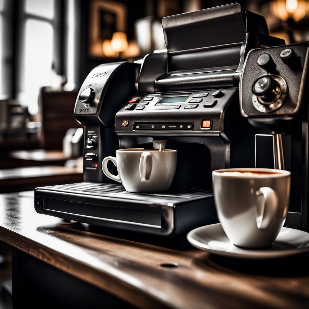 Hyperrealistic Faxed Coffee with Intricate Details