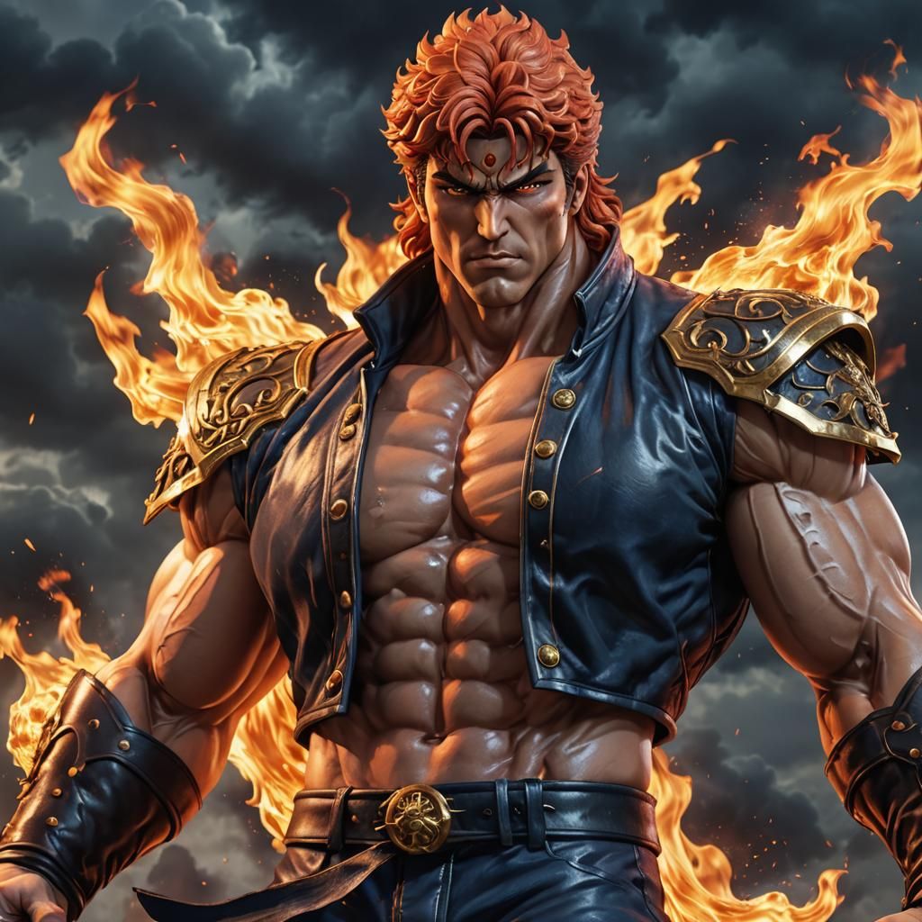 Photorealistic Hokuto No Ken in 3D Anime Style