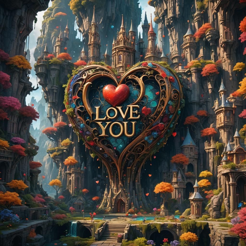 Fantastical Love Declaration in Deep Color