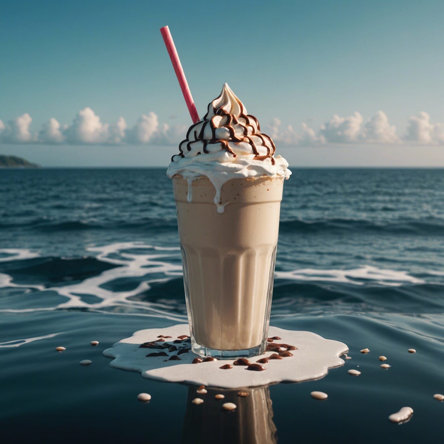 Chocolate Sundae Island in Vanilla Milkshake Sea
