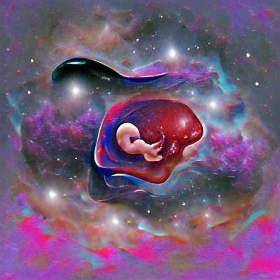 Cosmic Fetus in Starry Space