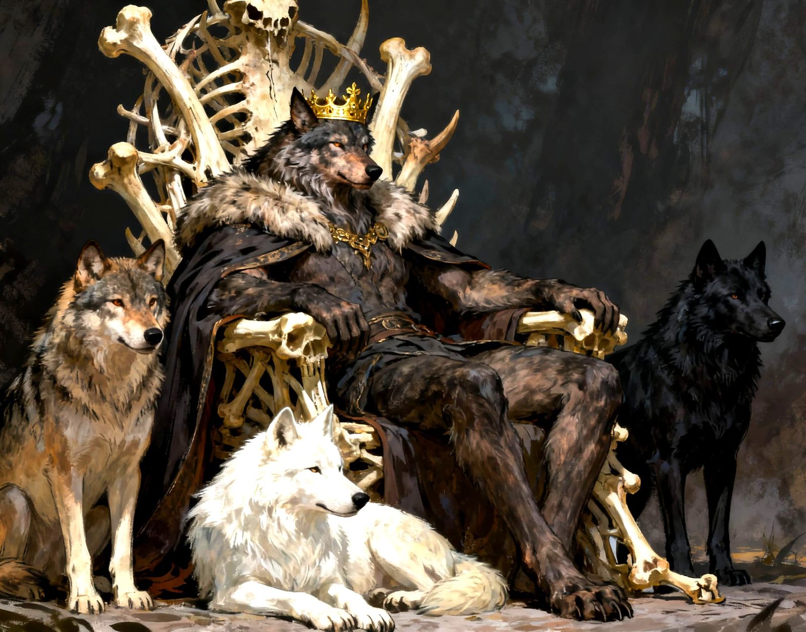 The Wolf king and his pack