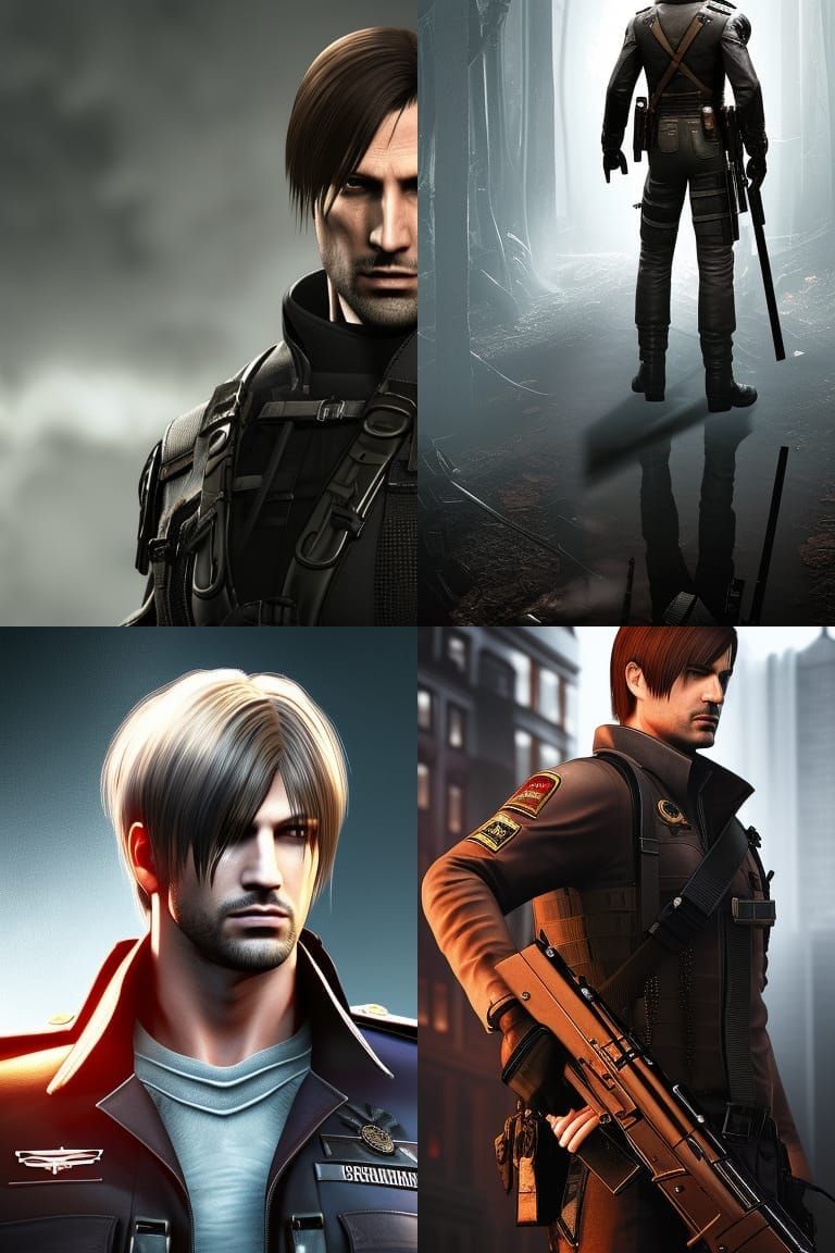 Leon Scott Kennedy Digital Art From Resident Evil 4