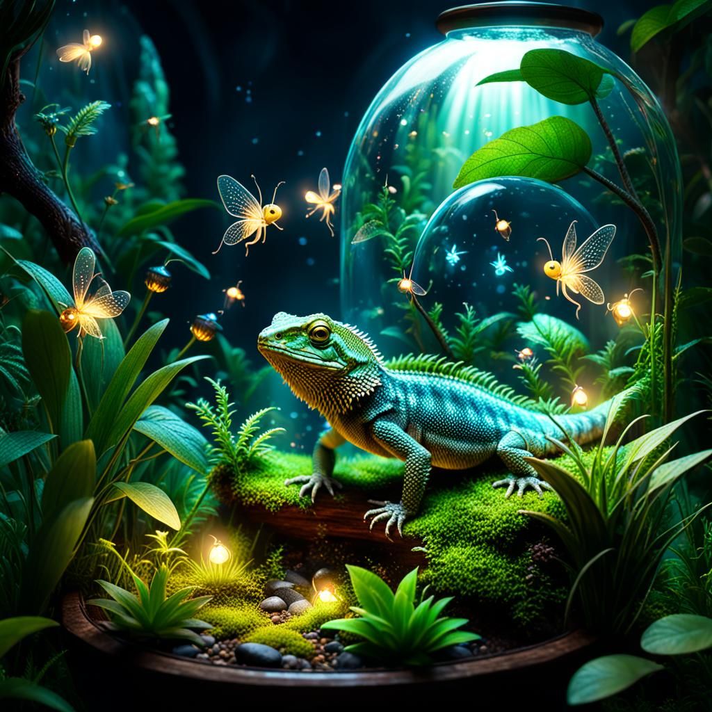 Terrarium Secret Garden in Alternate Dimension