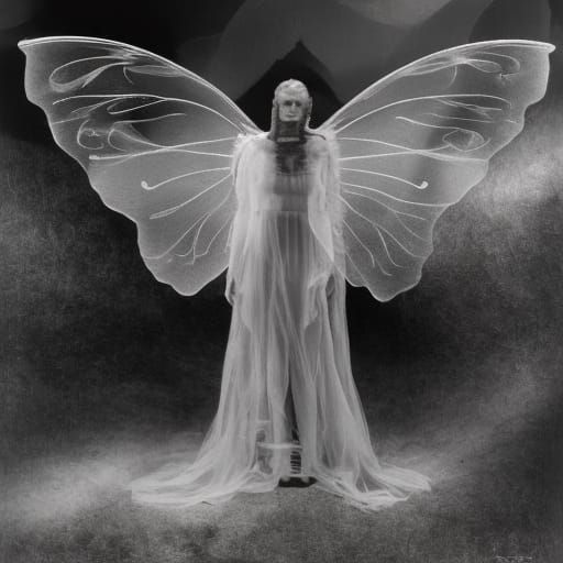 Fairies in Dandelion Dreamscape, Surreal Digital Art