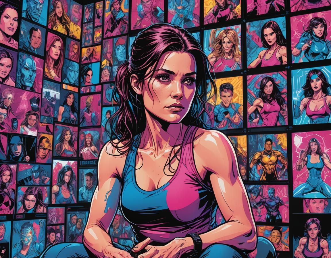 Morgan Webb Comic Book Art in Brooks Style