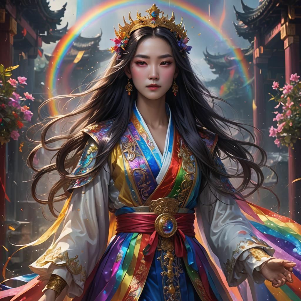 Royals Xianxia in rainbow. the rainbow that lights up the whole world.