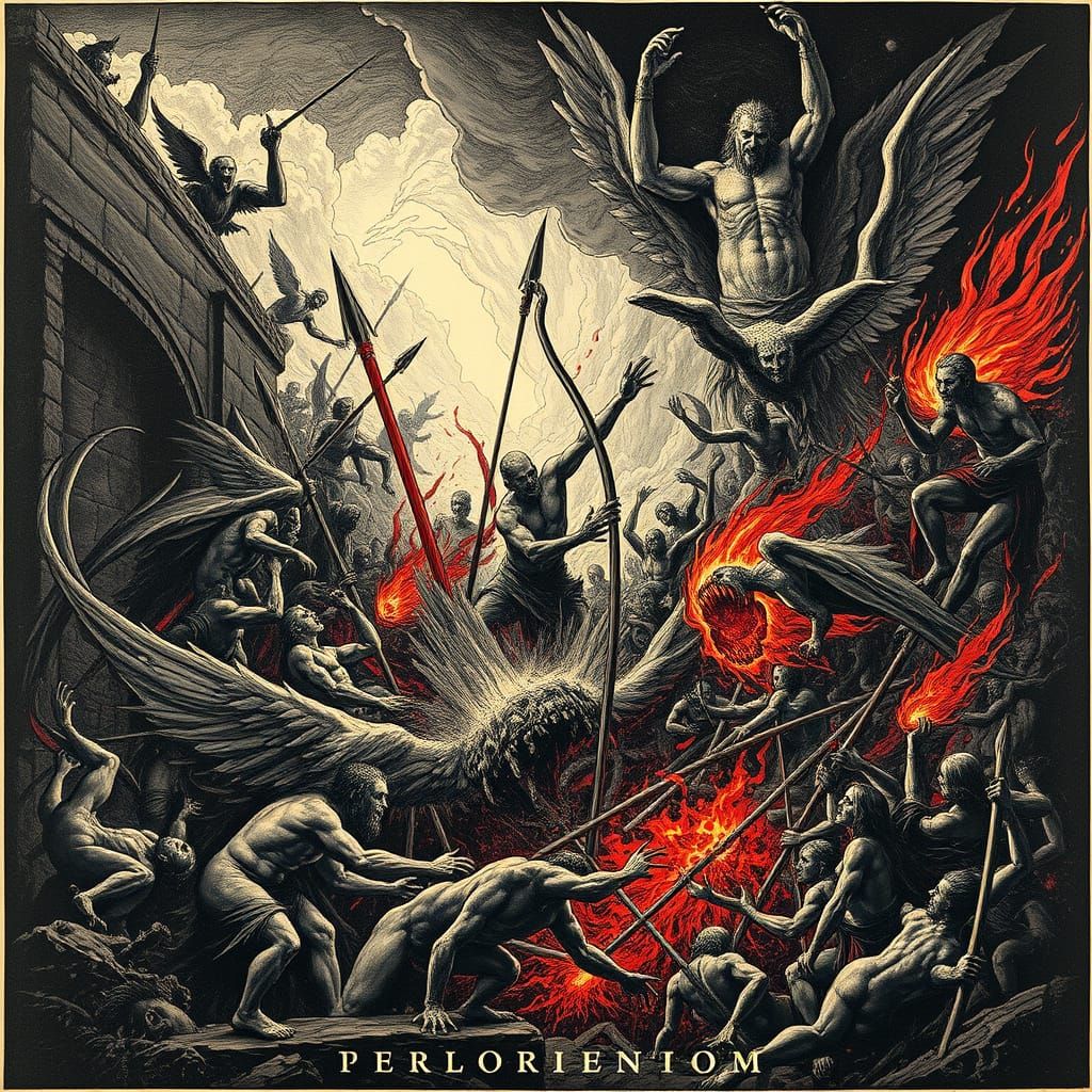 Dark, Gothic Chaos: Fantastical Creatures in Turmoil