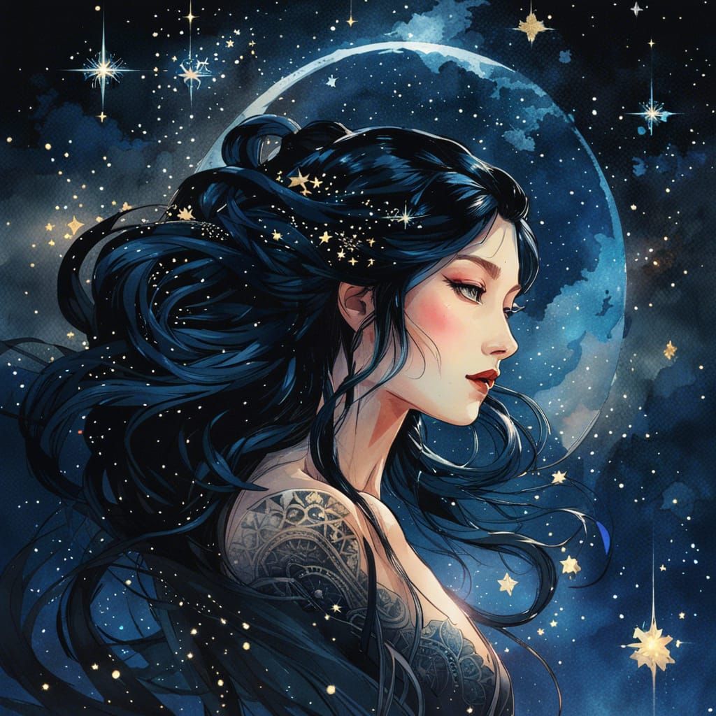 Beautiful Midnight Goddess
