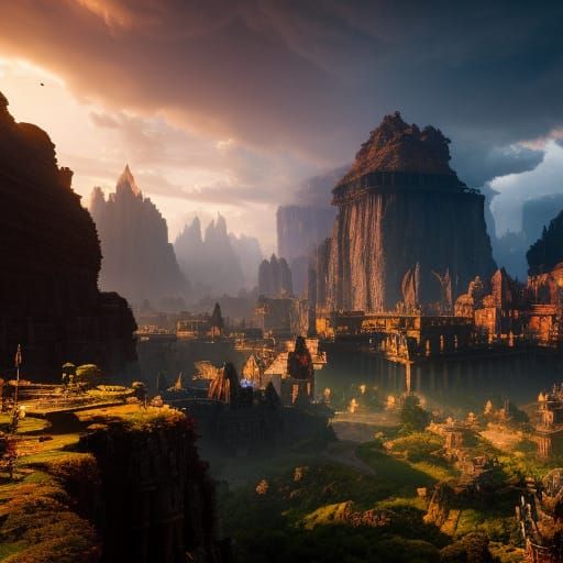 Epic Fantasy Dungeon Reveal in 3D Game Style