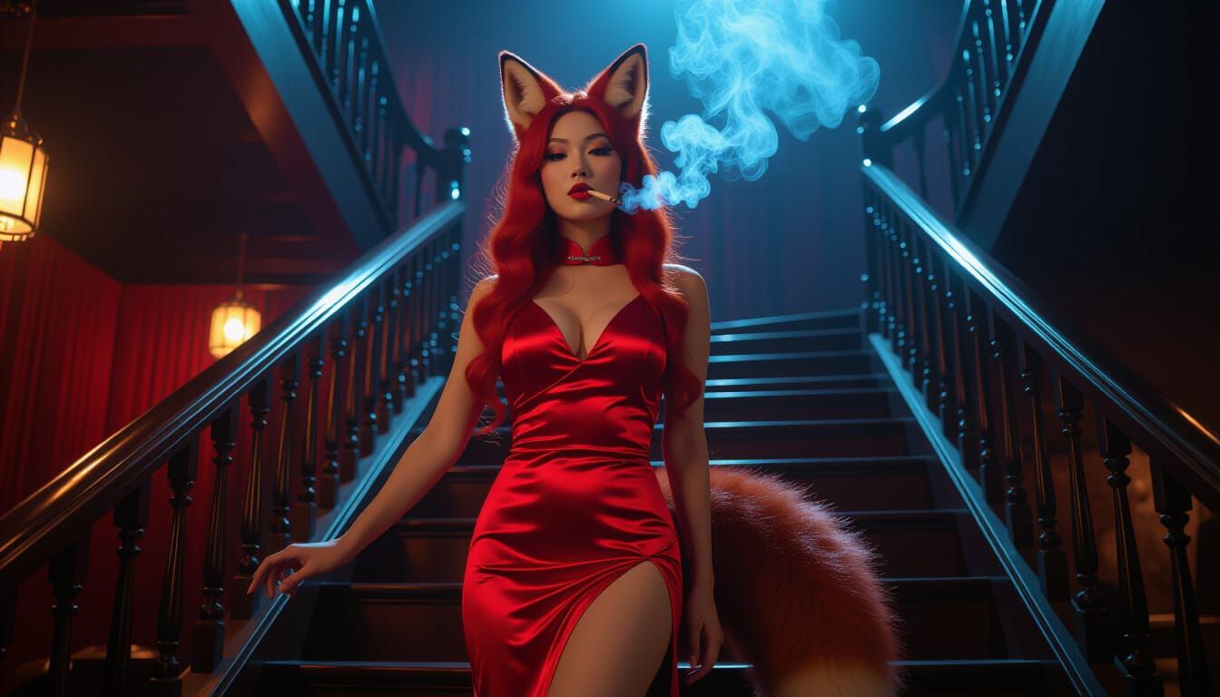 Kitsune in Cheongsam Descends into 1920s Nightclub