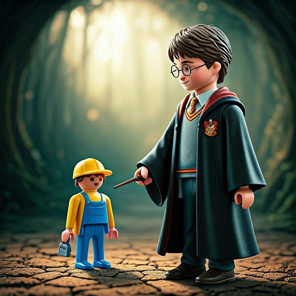 Magical Duet of Wizard and Toy