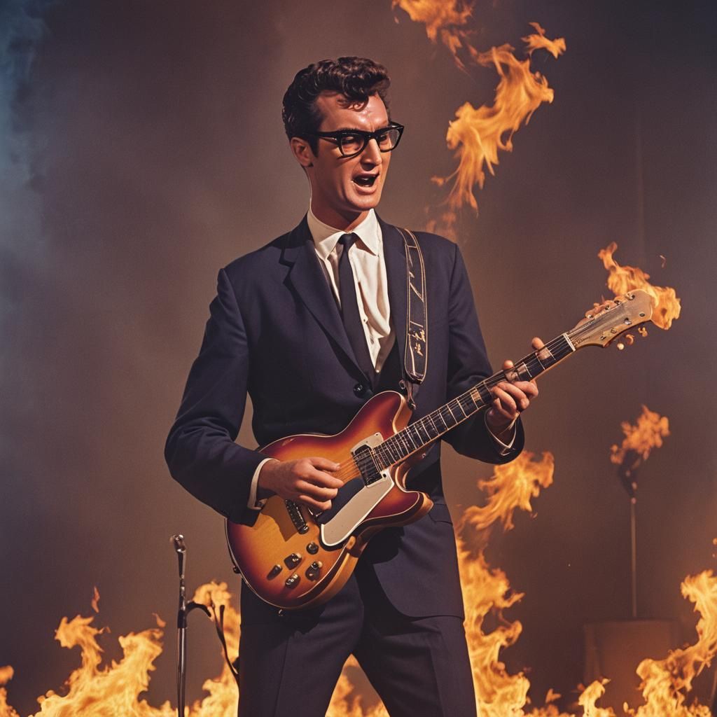 Fiery Guitar Tribute to Buddy Holly