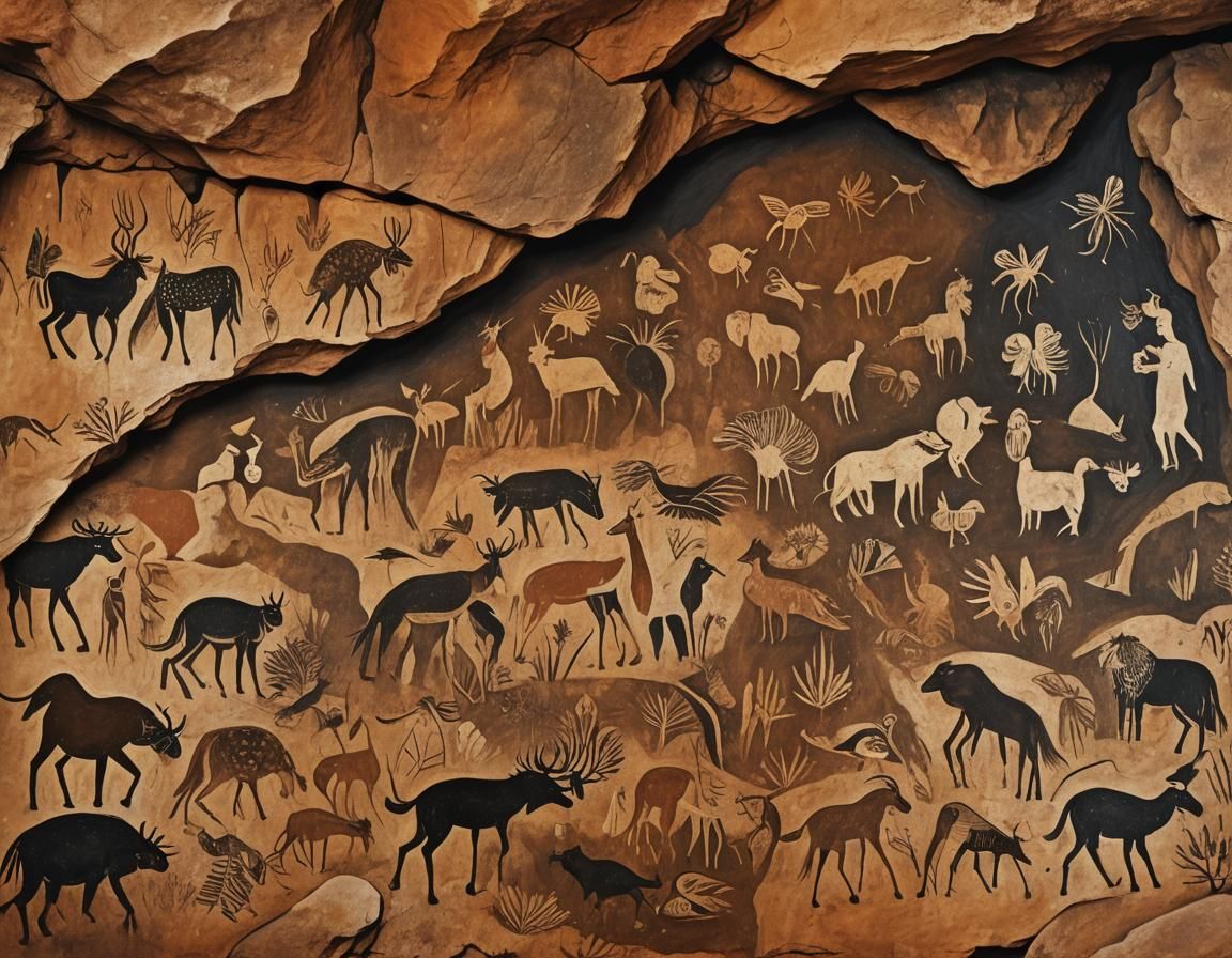 Wildlife Cave Painting
